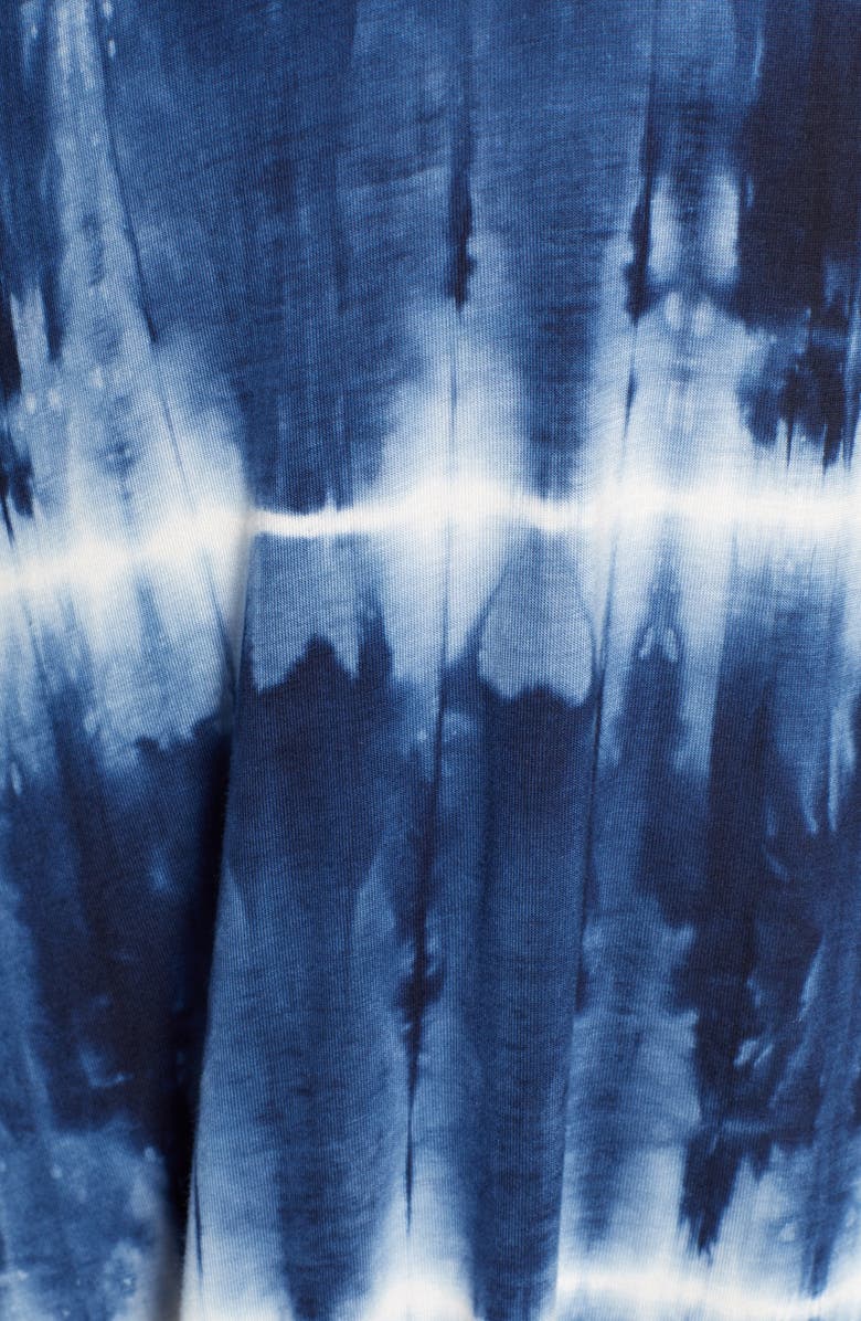 Nesting Olive Tie-Dye Maternity/Nursing Sleep Shirt, Alternate, color, 