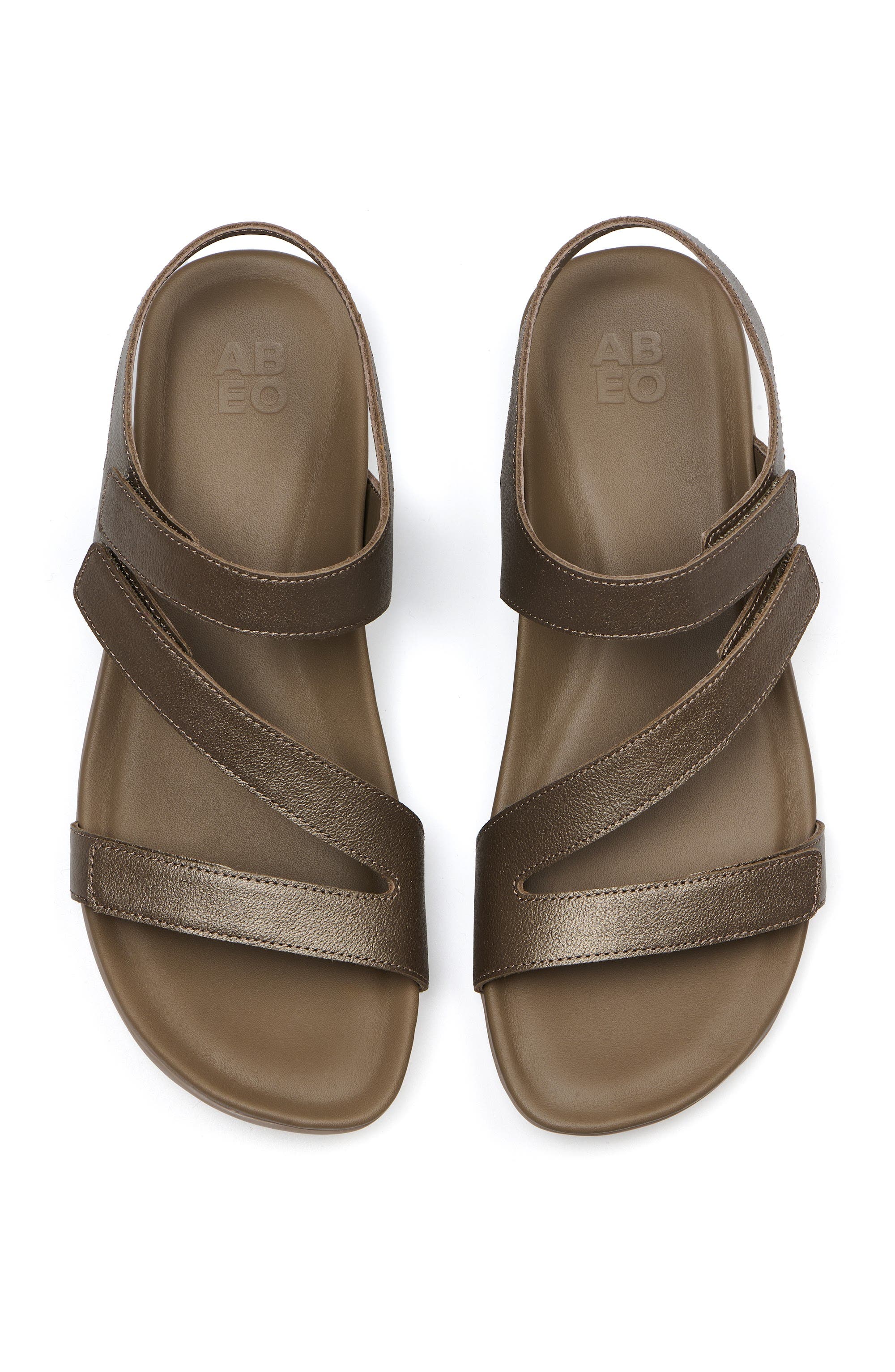 Oasis Sandal, Alternate, color, Fossil Metallic