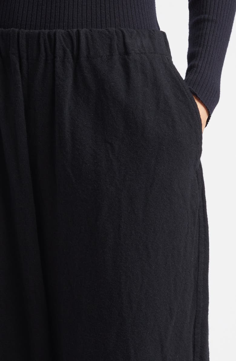 Tao Comme des Garçons Yarn Dyed Wool Serge Straight Leg Pants, Alternate, color, Black