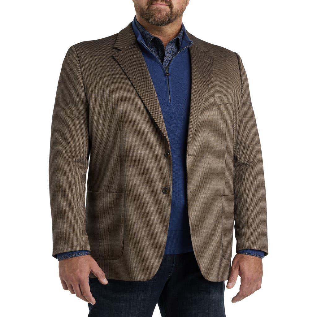 Jv Reflex Houndstooth Sport Coat In Brown