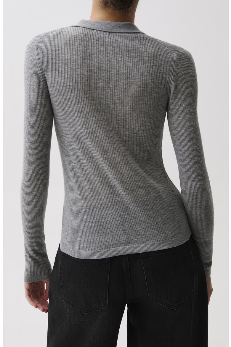 Korey Merino Wool Cardigan, Alternate, color, HEATHER CHARCOAL