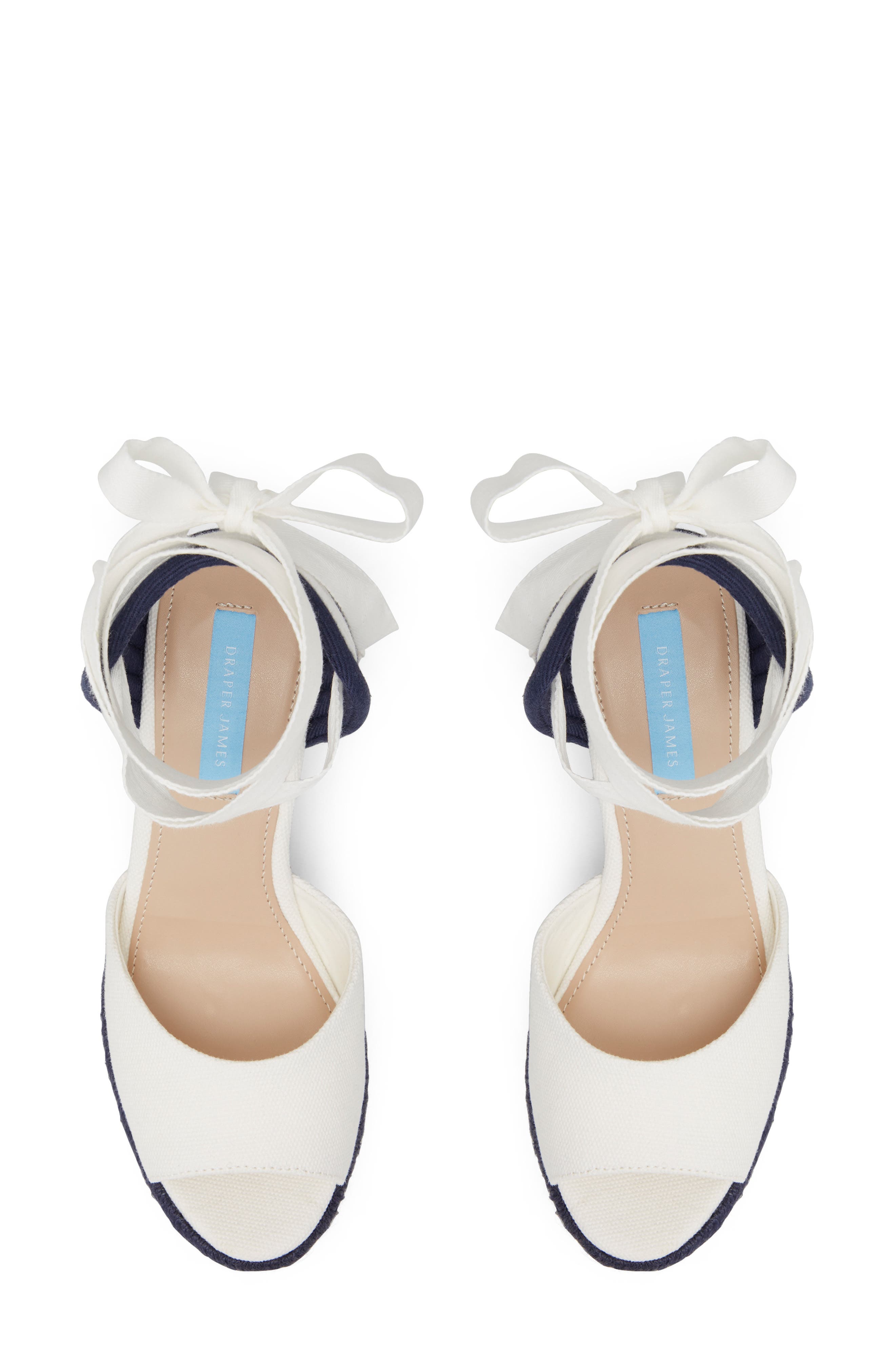 Draper James Ophelia Ankle Tie Espadrille Wedge Sandal, Alternate, color, 