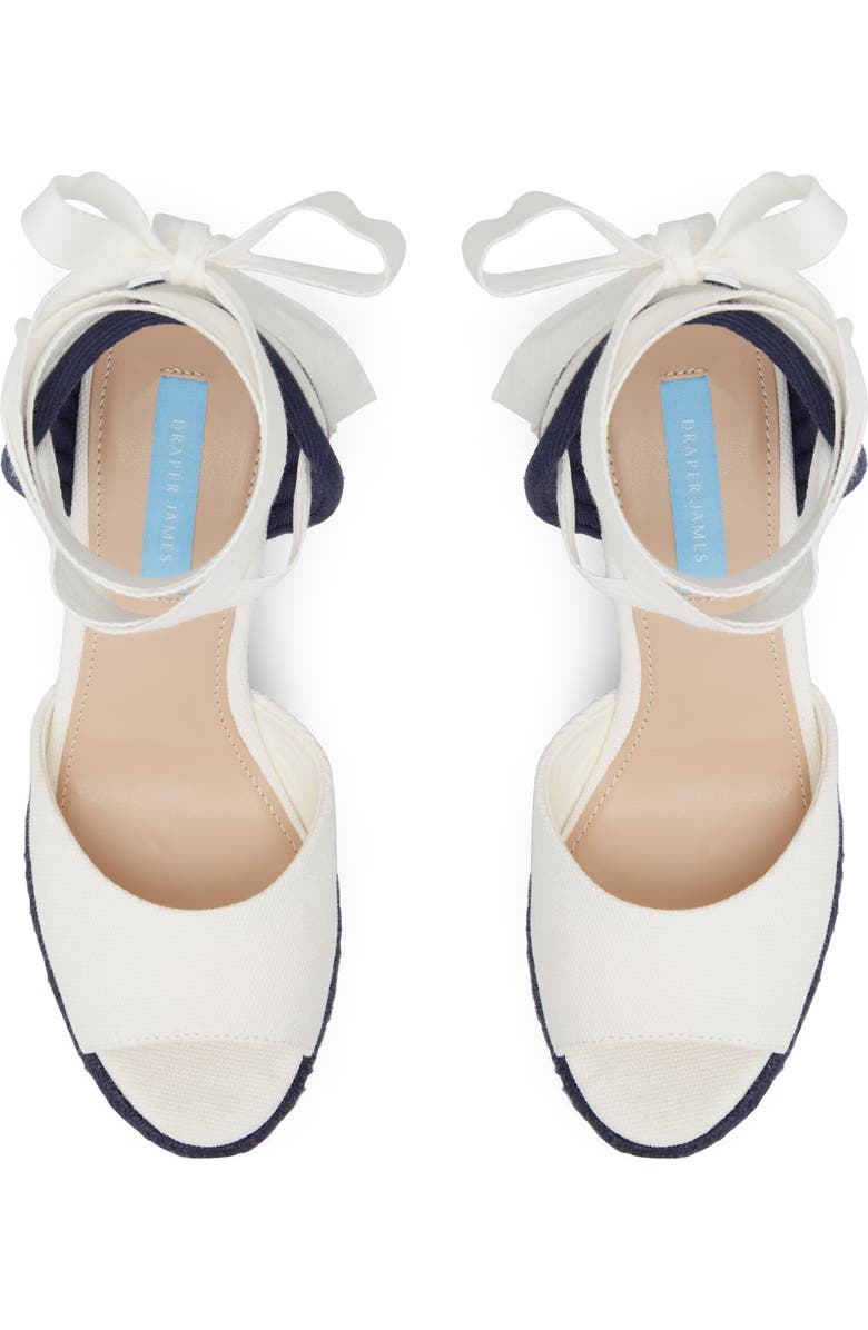 Draper James Ophelia Ankle Tie Espadrille Wedge Sandal, Alternate, color,
