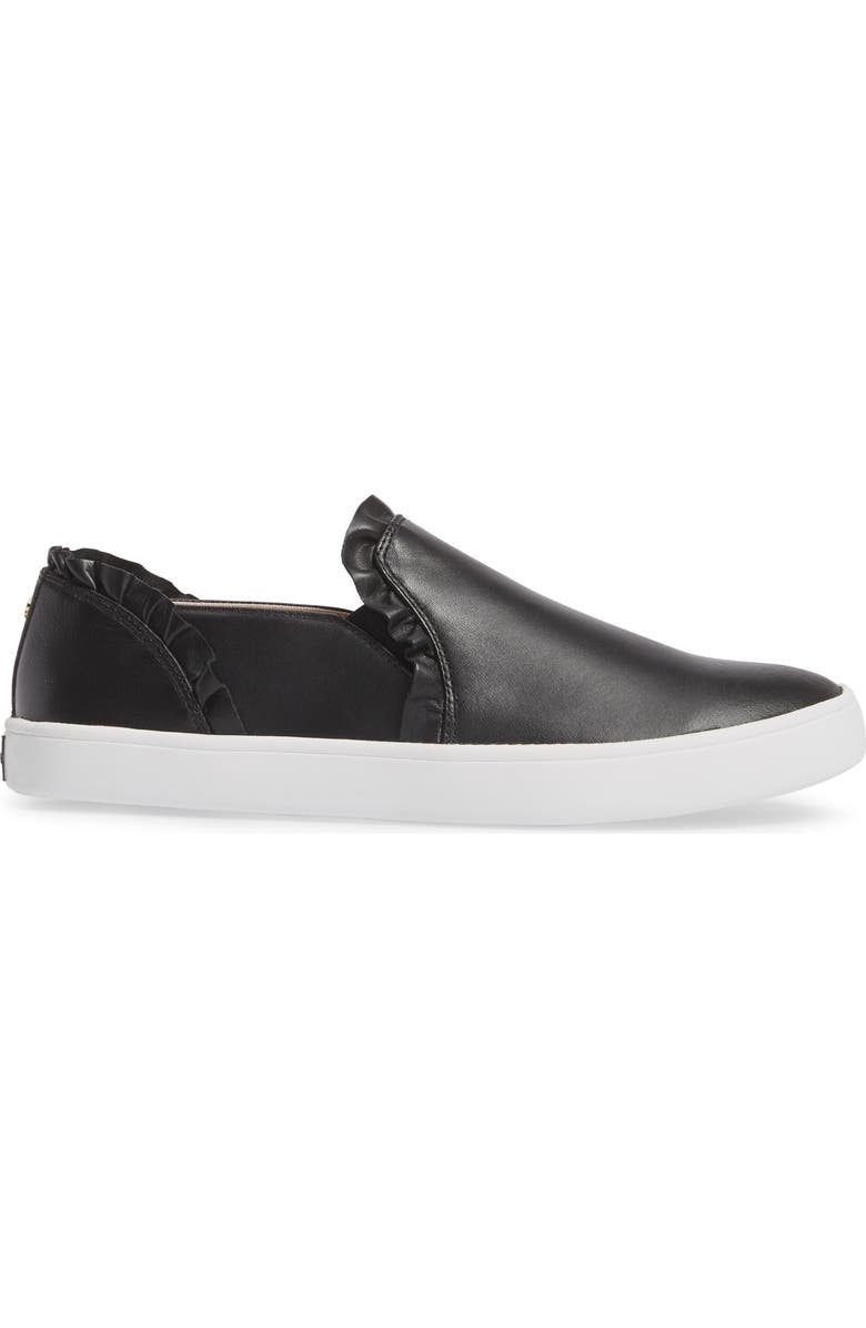 Kate Spade New York lilly ruffle slip-on sneaker, Alternate, color,