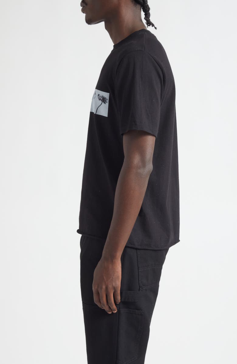 JKEEFER Line Up Organic Cotton Graphic T-Shirt, Alternate, color, Black