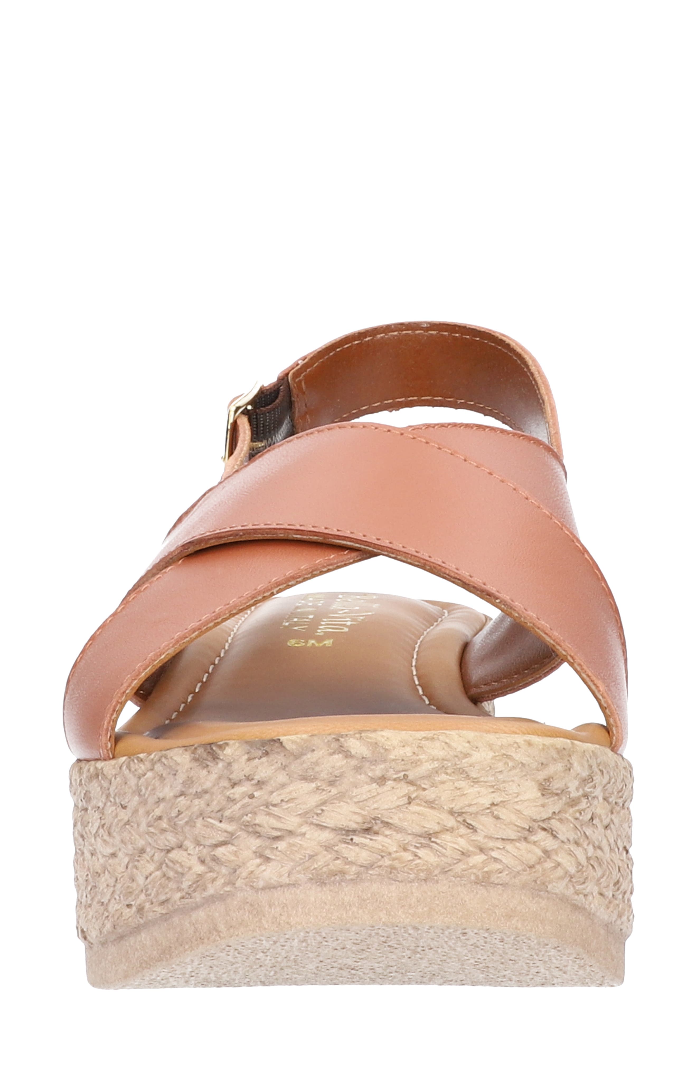 Mar Platform Sandal, Alternate, color, TAN LEATHER
