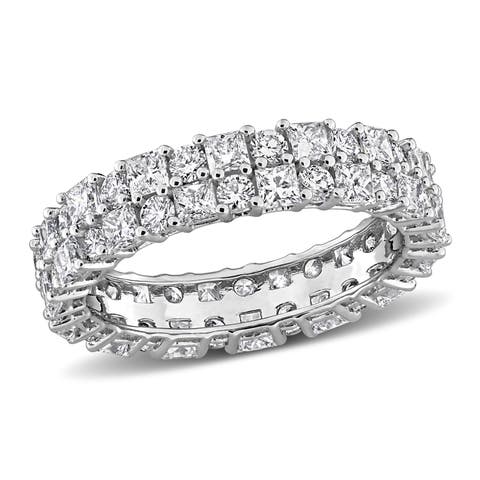 Lab Grown Diamond Double Row Eternity Band 14k