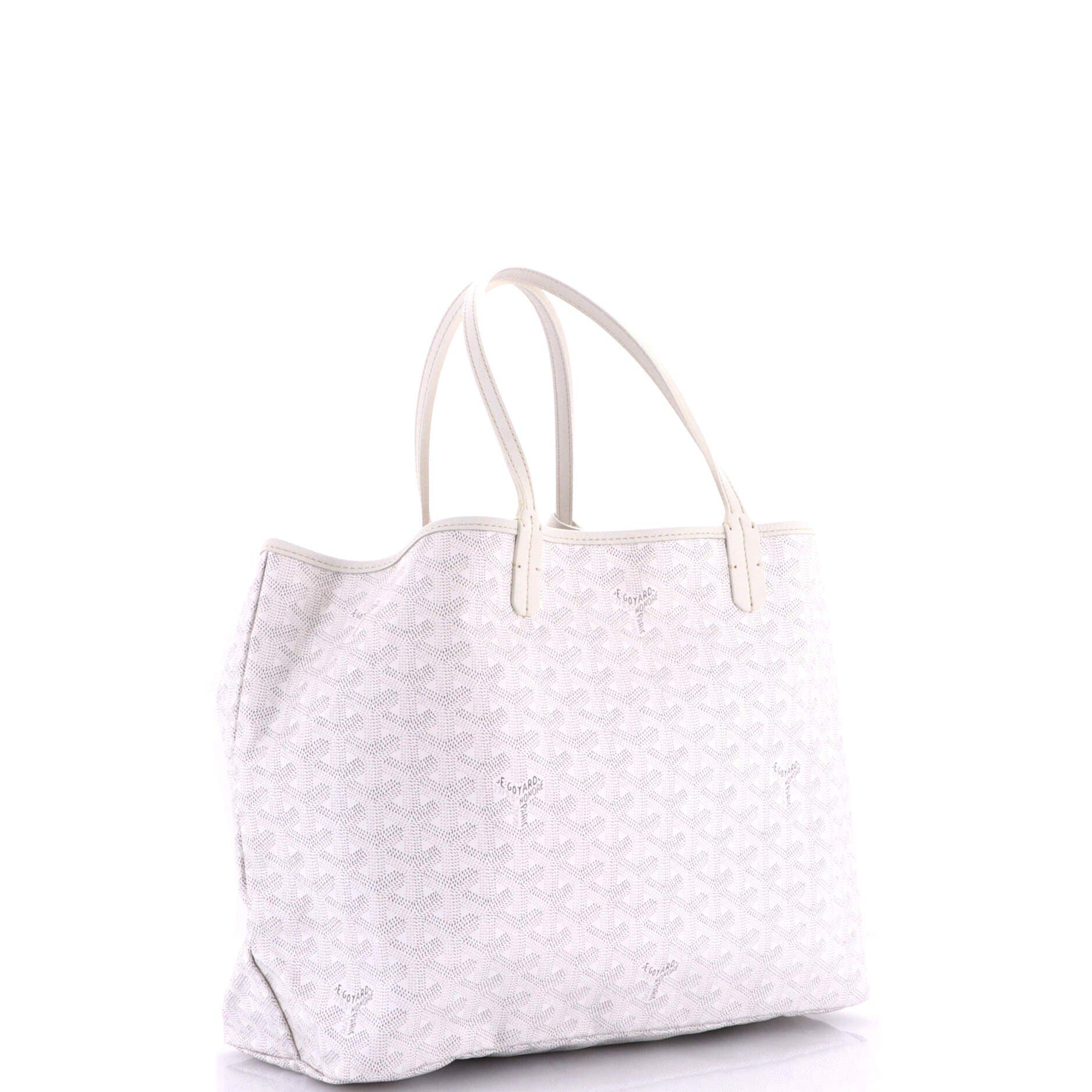 Saint Louis Tote Coated Canvas PM, Alternate, color, White