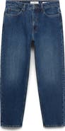 MANGO Crop Tapered Jeans