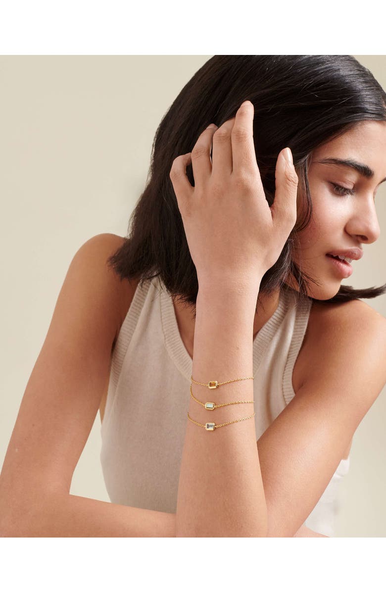 Edge of Ember Deco Birthstone Bracelet, Alternate, color, Opal (October)