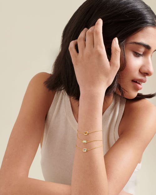 Edge Of Ember Deco Birthstone Bracelet