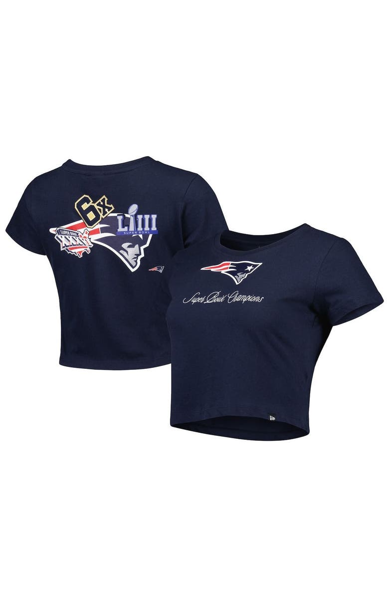 New Era Women's New Era Navy New England Patriots Historic Champs T-Shirt, Alternate, color, Navy