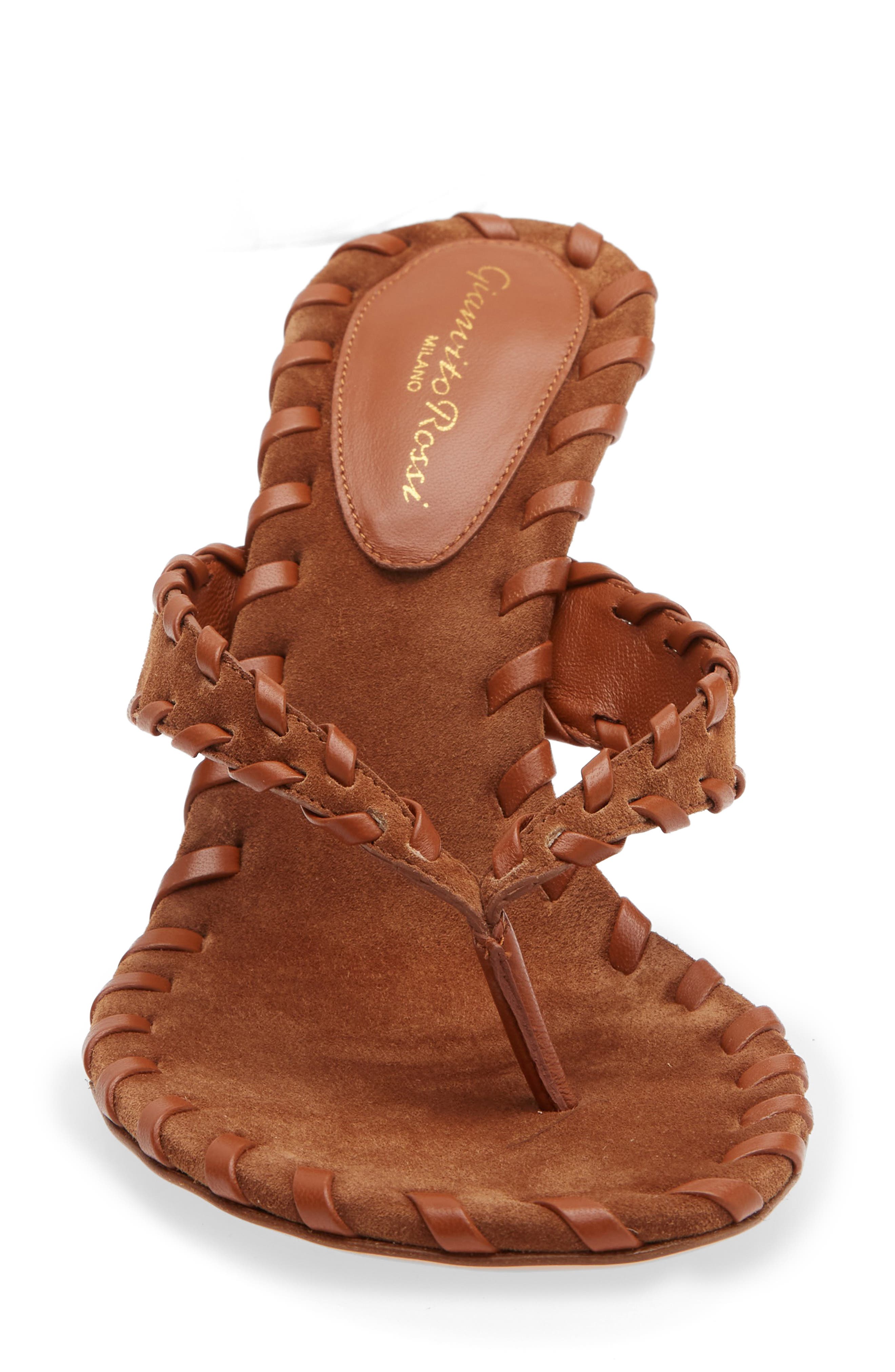 Gianvito Rossi Zaira Sandal, Alternate, color, Sedona Luggage