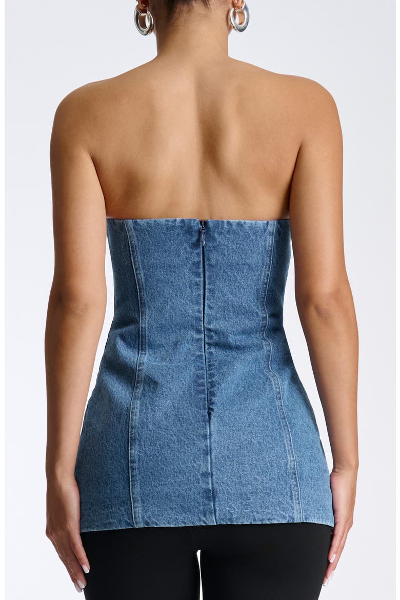 Denim Tunic Tube Top, Alternate, color, MEDIUM WASH