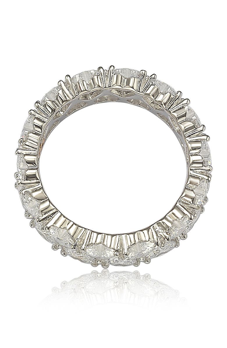 SUZY LEVIAN Heart CZ Band Ring, Alternate, color, White