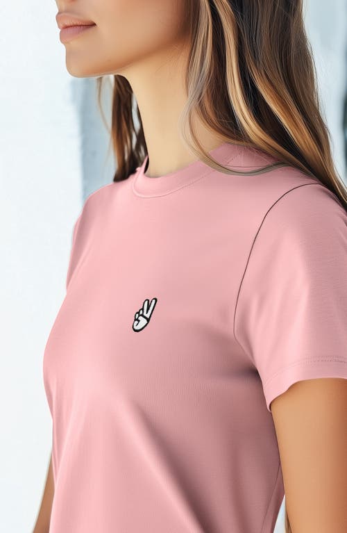 DALIX DALIX WOMENS PEACE SIGN JERSEY RELAXED TEE 