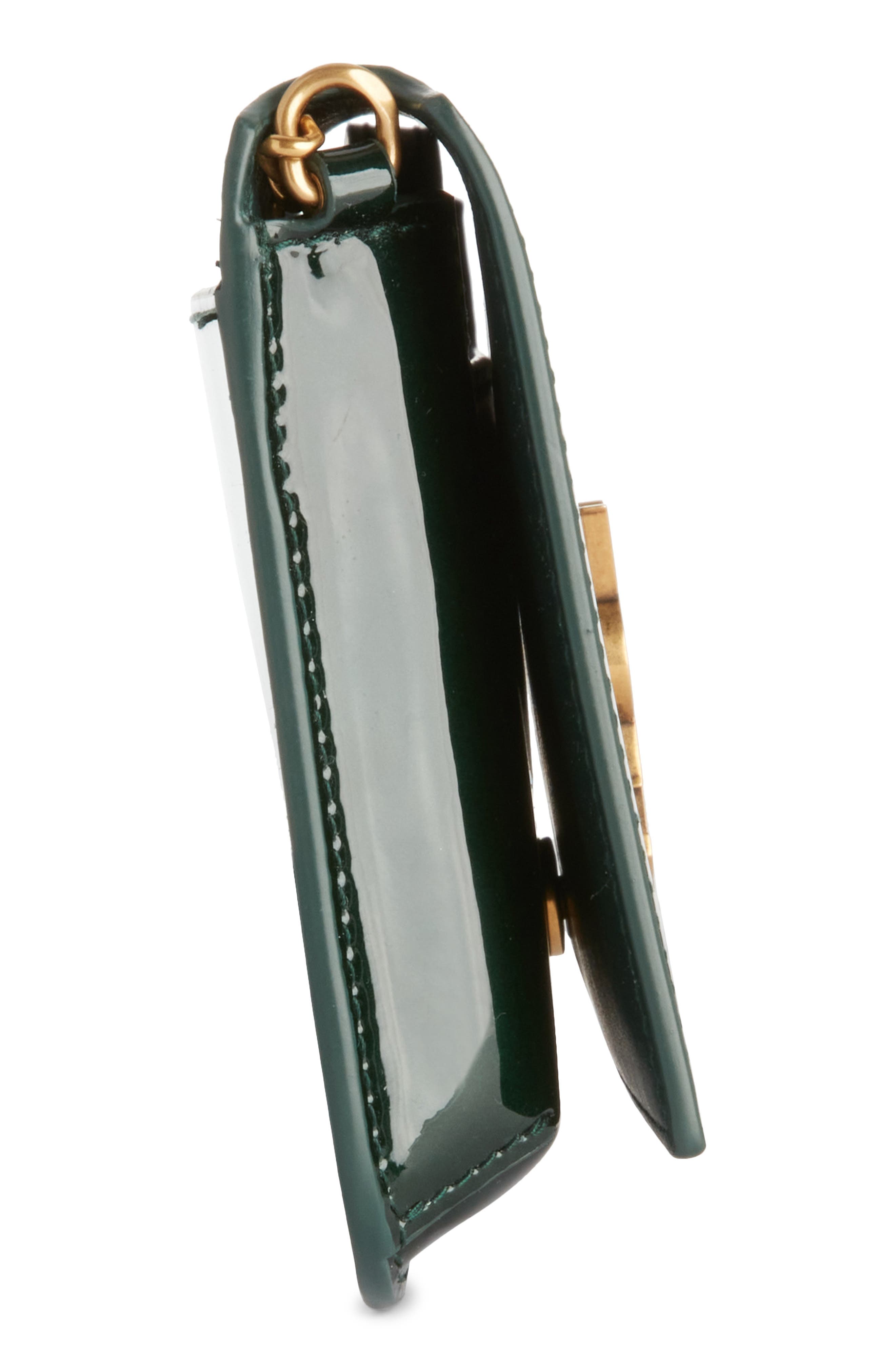 Saint Laurent Cassandre Patent Leather Phone Crossbody Bag, Alternate, color, 