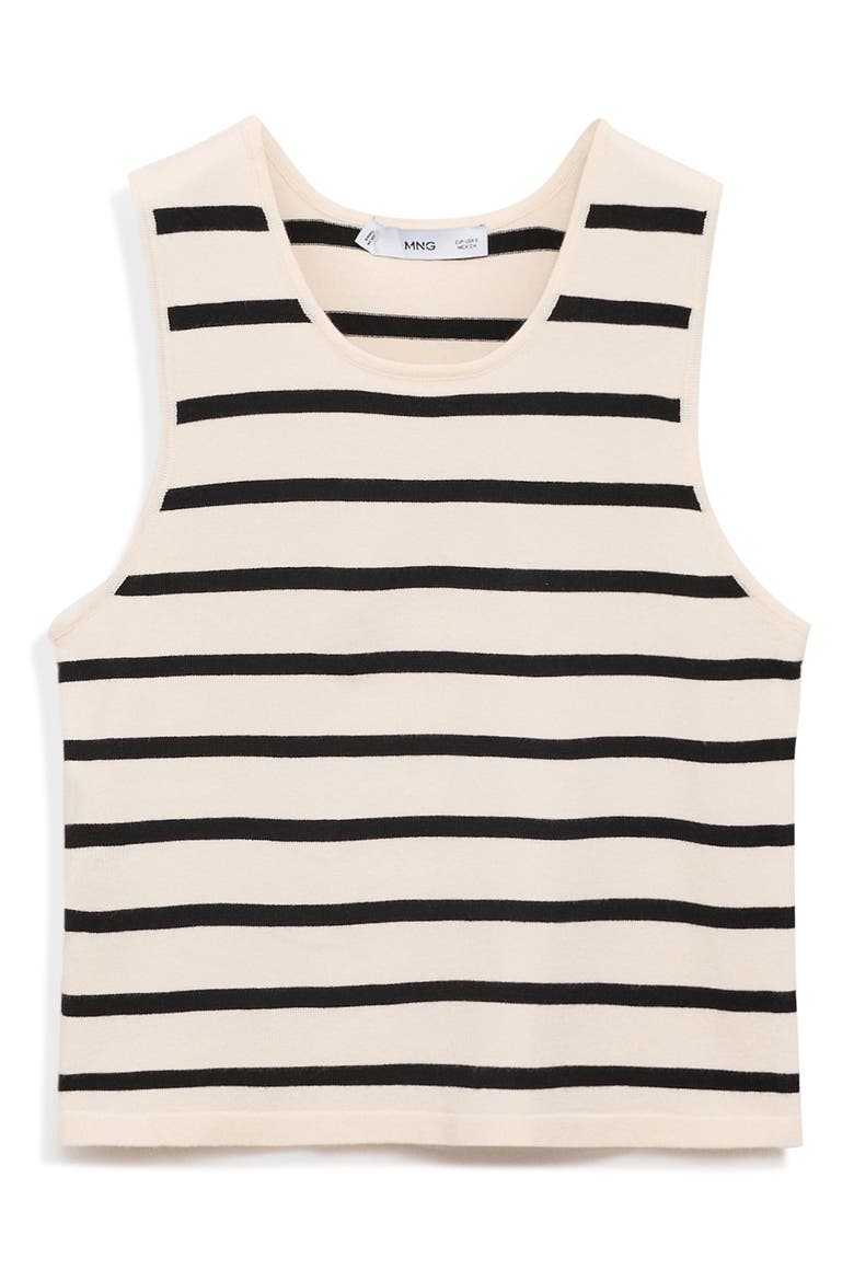 Stripe Knit Crop Tank, Alternate, color, BLACK