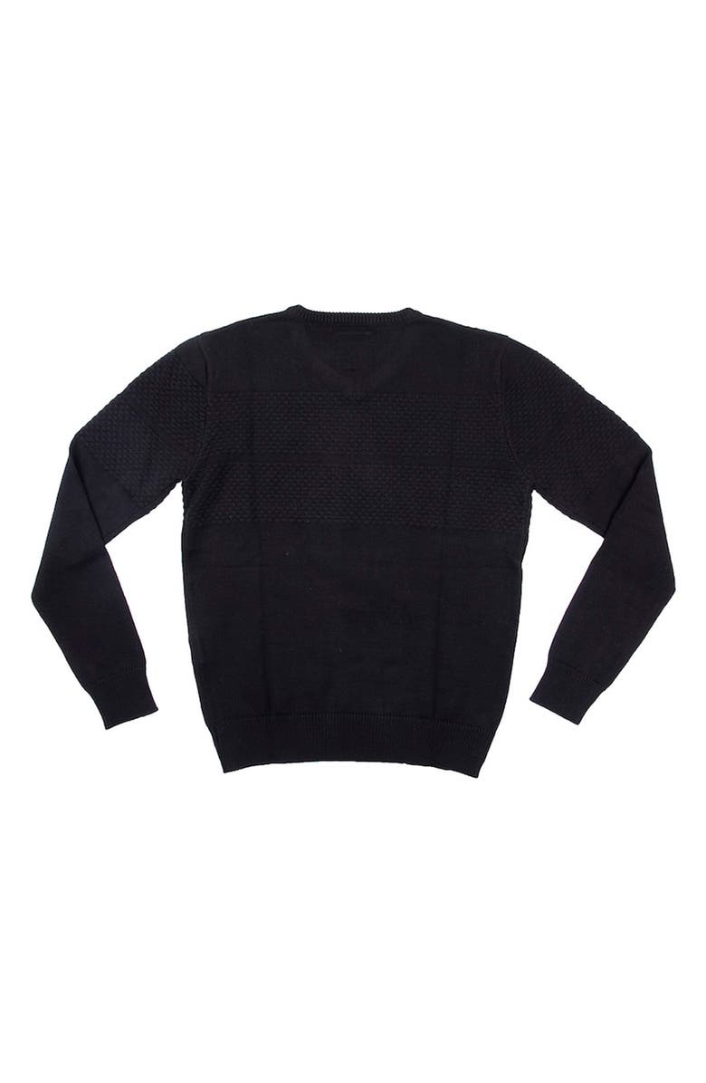 XRAY V-Neck Honeycomb Knit Sweater, Alternate, color, 