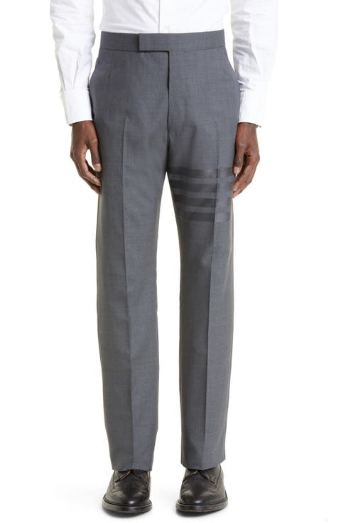 4-Bar Mélange Wool Pants