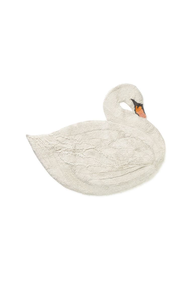 Washable Swan Rug, Main, color, Ivory, Natural