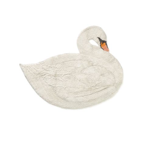 Washable Swan Rug