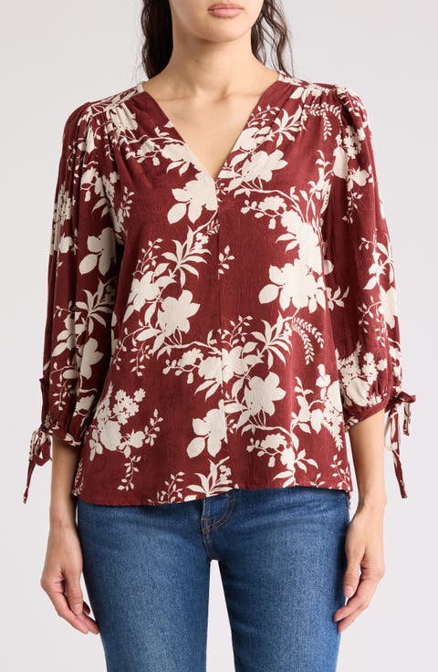 Jacquard Floral Top