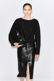COS Sculpted Boat-neck Blouse
