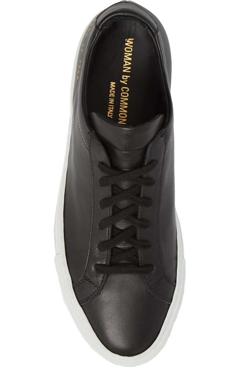 Common Projects Original Achilles Low Sneaker, Alternate, color, Black