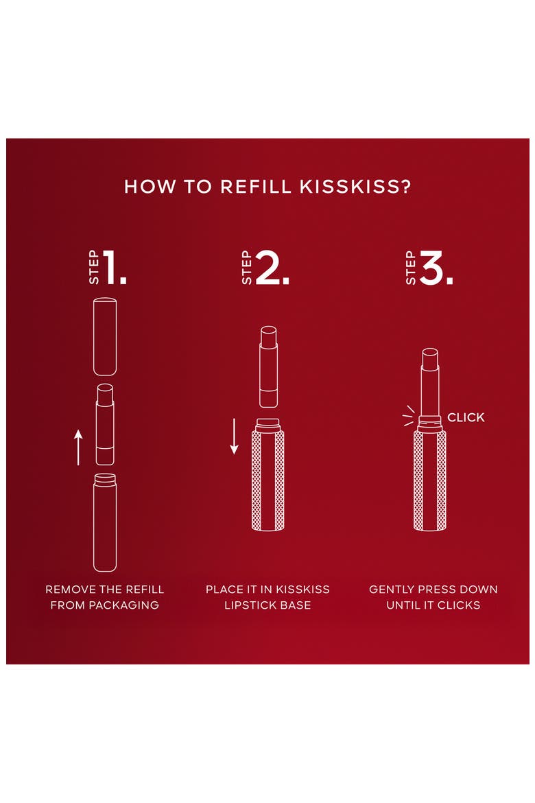 KISS KISS Honey-Infused Lipstick Refill, Alternate, color, 391 VIBRANT ROSE