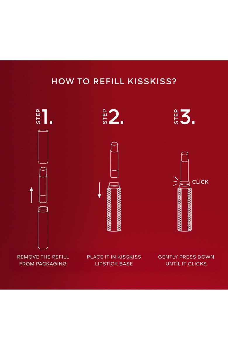 Guerlain KISS KISS Honey-Infused Lipstick Refill, Alternate, color, 134 Radiant Jasmine