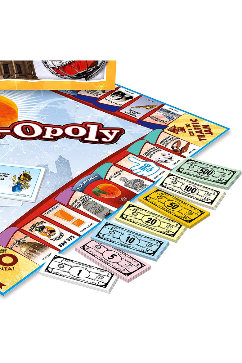 Atlantaopoly Monopoly Board Game, Alternate, color, Multicolored