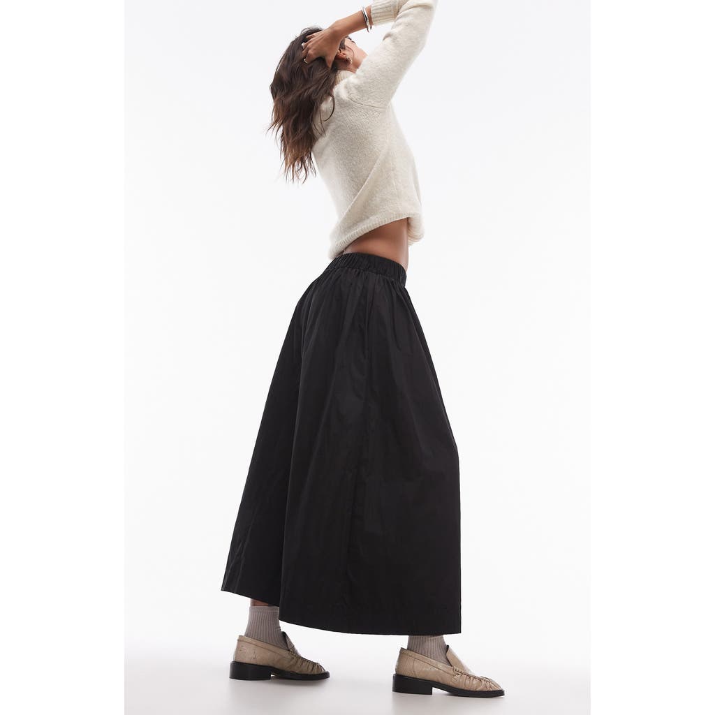 Shop Topshop Techy Maxi Skirt In Black