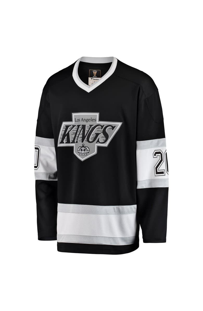 FANATICS Men's Fanatics Branded Luc Robitaille Black Los Angeles Kings Premier Breakaway Retired Player Jersey, Alternate, color, Black