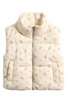 Tractr Kids' Crop Puffer Vest