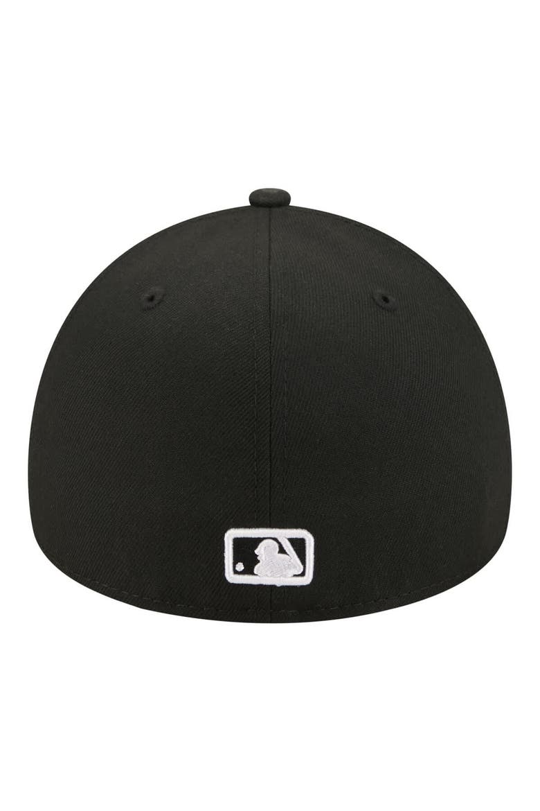 Men's New Era  Black New York Yankees A-Frame 59FORTY Fitted Hat, Alternate, color, Black