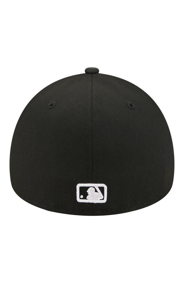 New Era Men's New Era Black New York Yankees A-Frame 59FORTY Fitted Hat, Alternate, color, Black