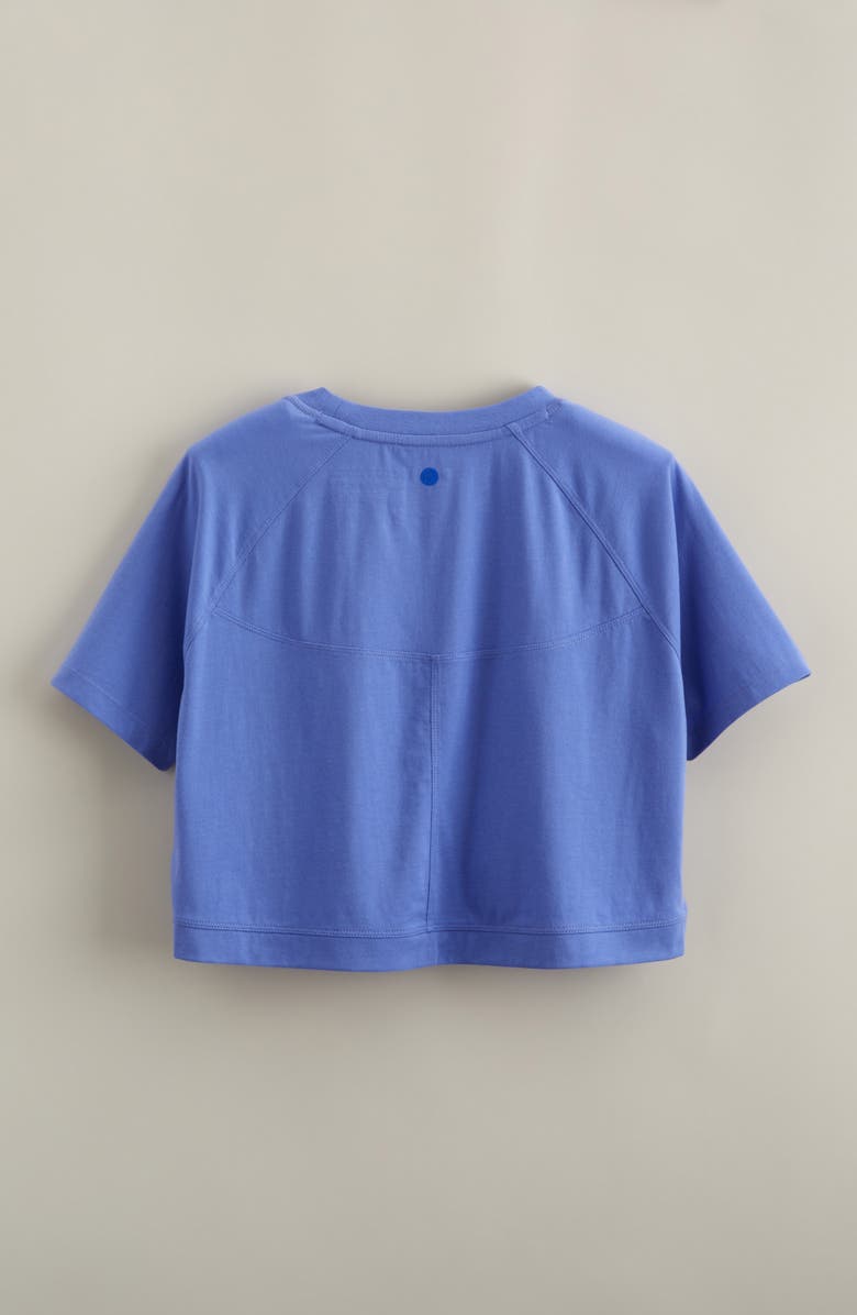Zella Girl Kids' All Star Crop T-Shirt, Alternate, color, Purple Baja
