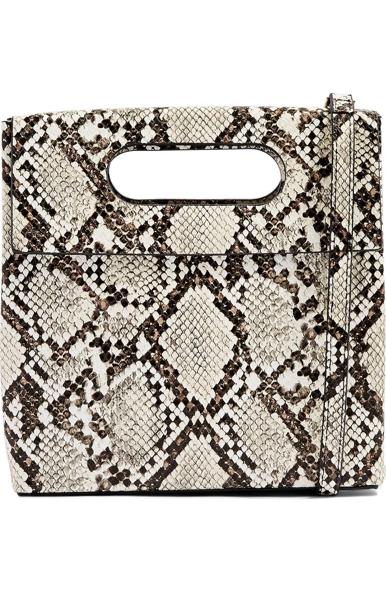 Topshop Gem Flap Handle Grab Bag, Main, color,