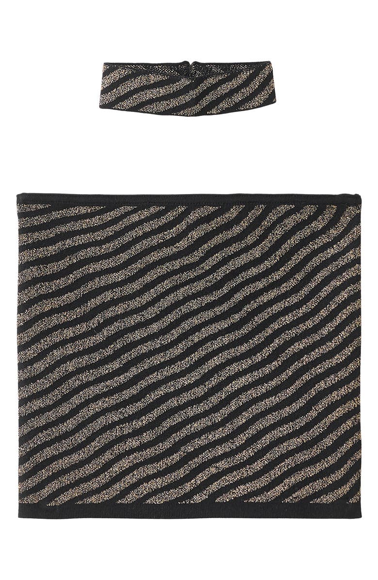 MANGO TEEN Stripe Tube Top, Alternate, color, Gold