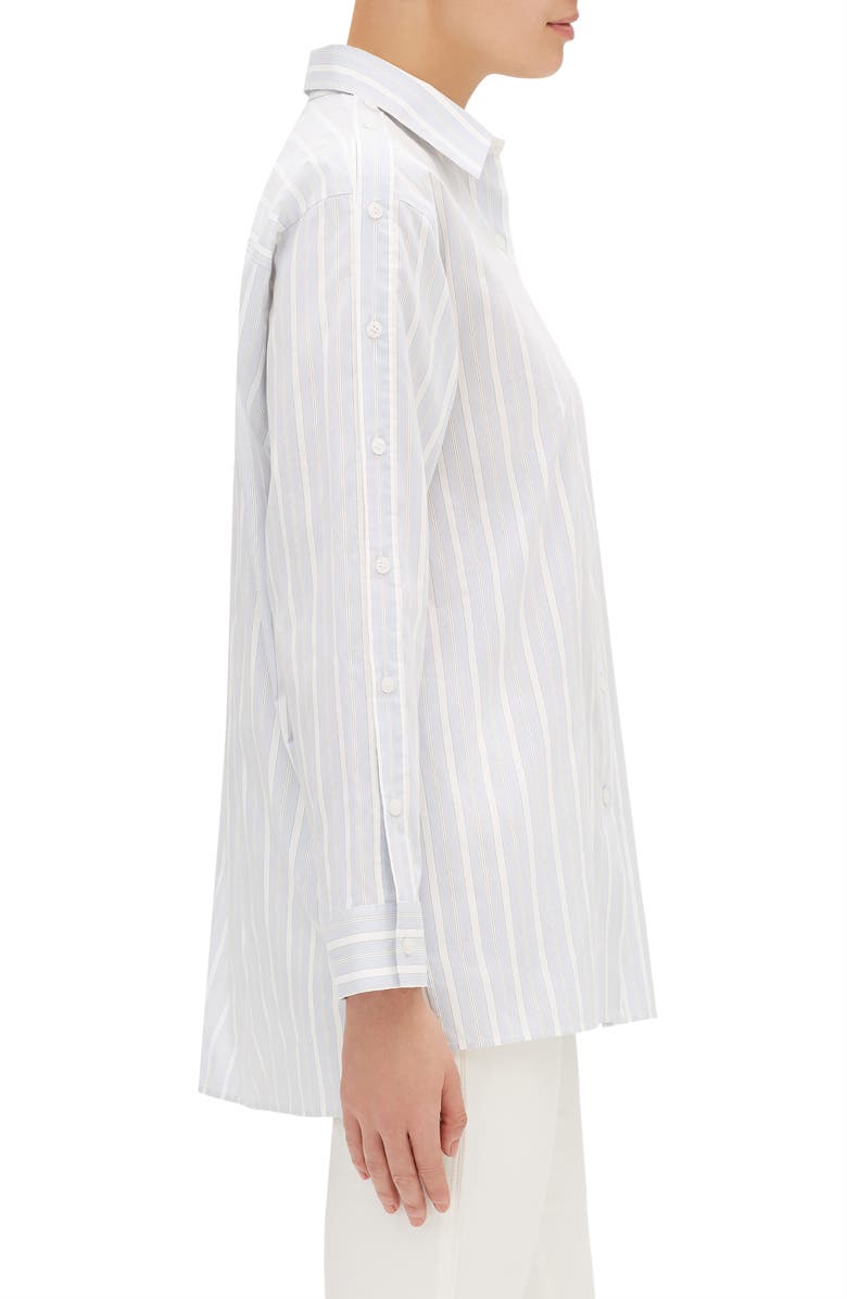 Lafayette 148 New York Trinity Boulevard Stripe Blouse, Alternate, color, 
