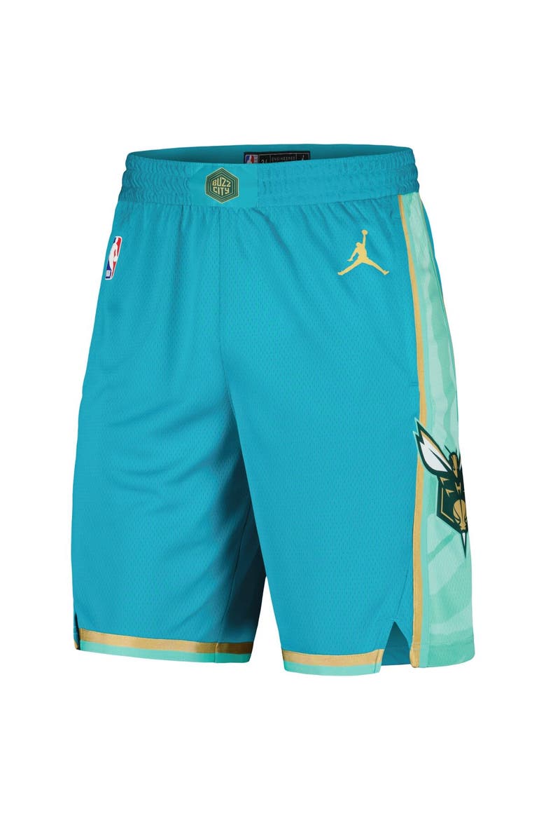Men's Jordan Brand  Teal Charlotte Hornets 2023/24 City Edition Swingman Shorts, Alternate, color, Teal