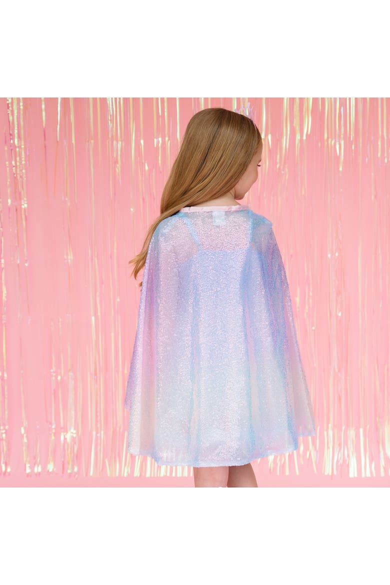 Rainbow Dream Sequin Cape, Alternate, color, Pink
