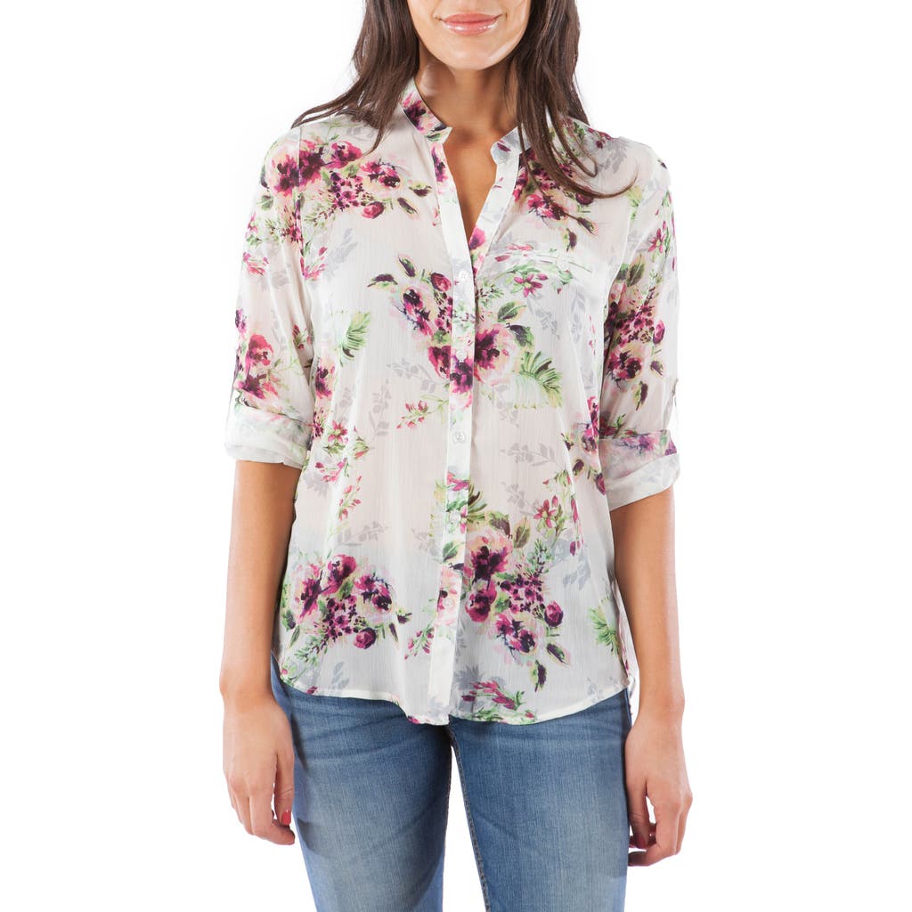 Kut From The Kloth Jasmine Chiffon Button-up Shirt
