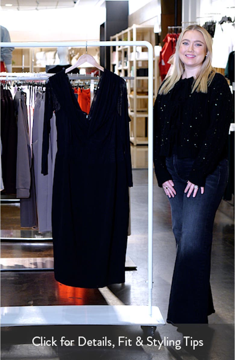 Anne Off the Shoulder Long Sleeve Corset Dress, sales video thumbnail