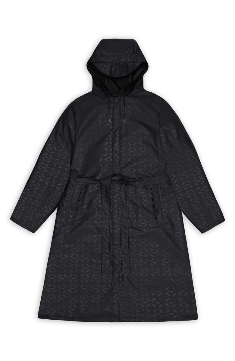 Rains Waterproof A-Line Long Raincoat, Alternate, color, House