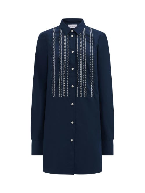 Callas Milano Mattia Embroidered Shirt Dress