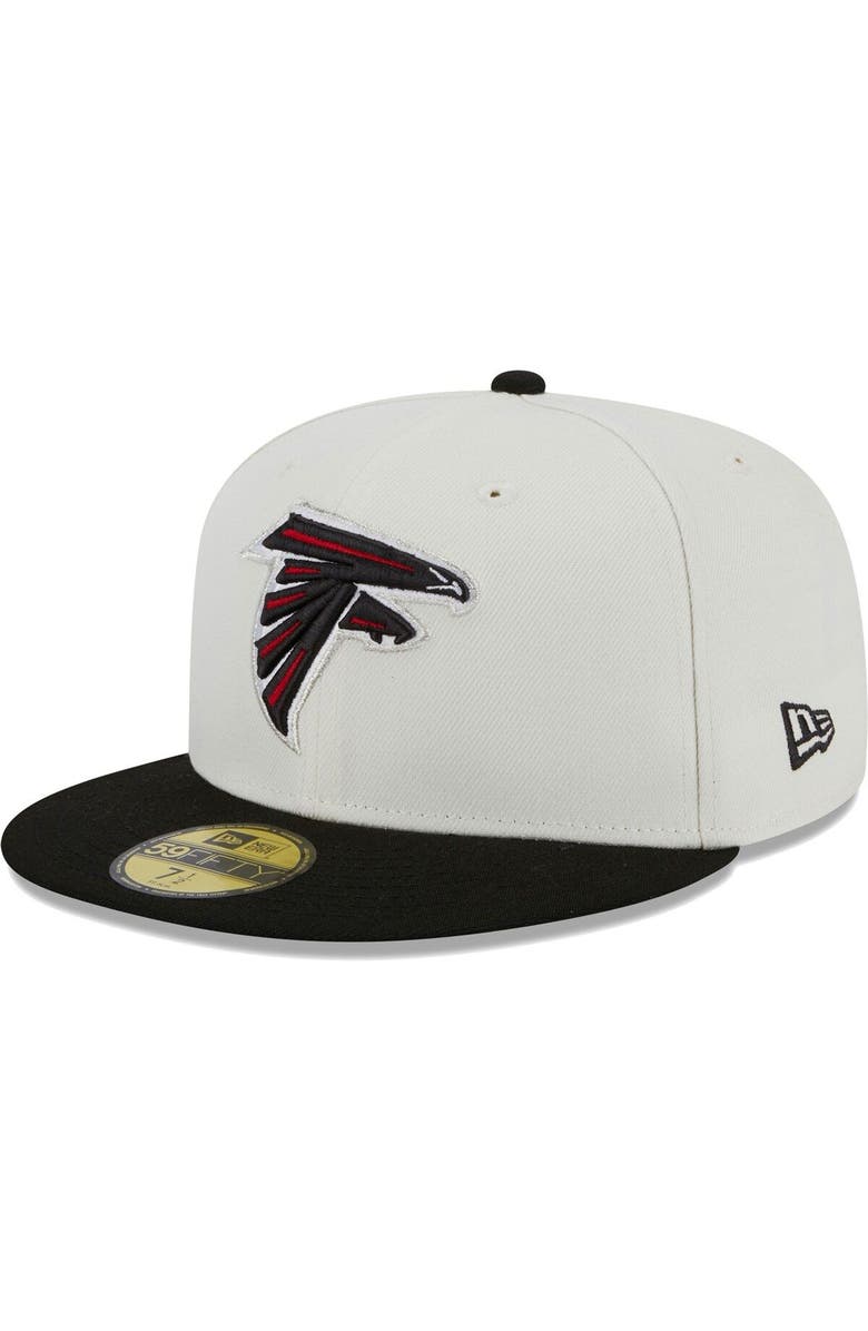 New Era Men's New Era Cream Atlanta Falcons Retro 59FIFTY Fitted Hat, Alternate, color,
