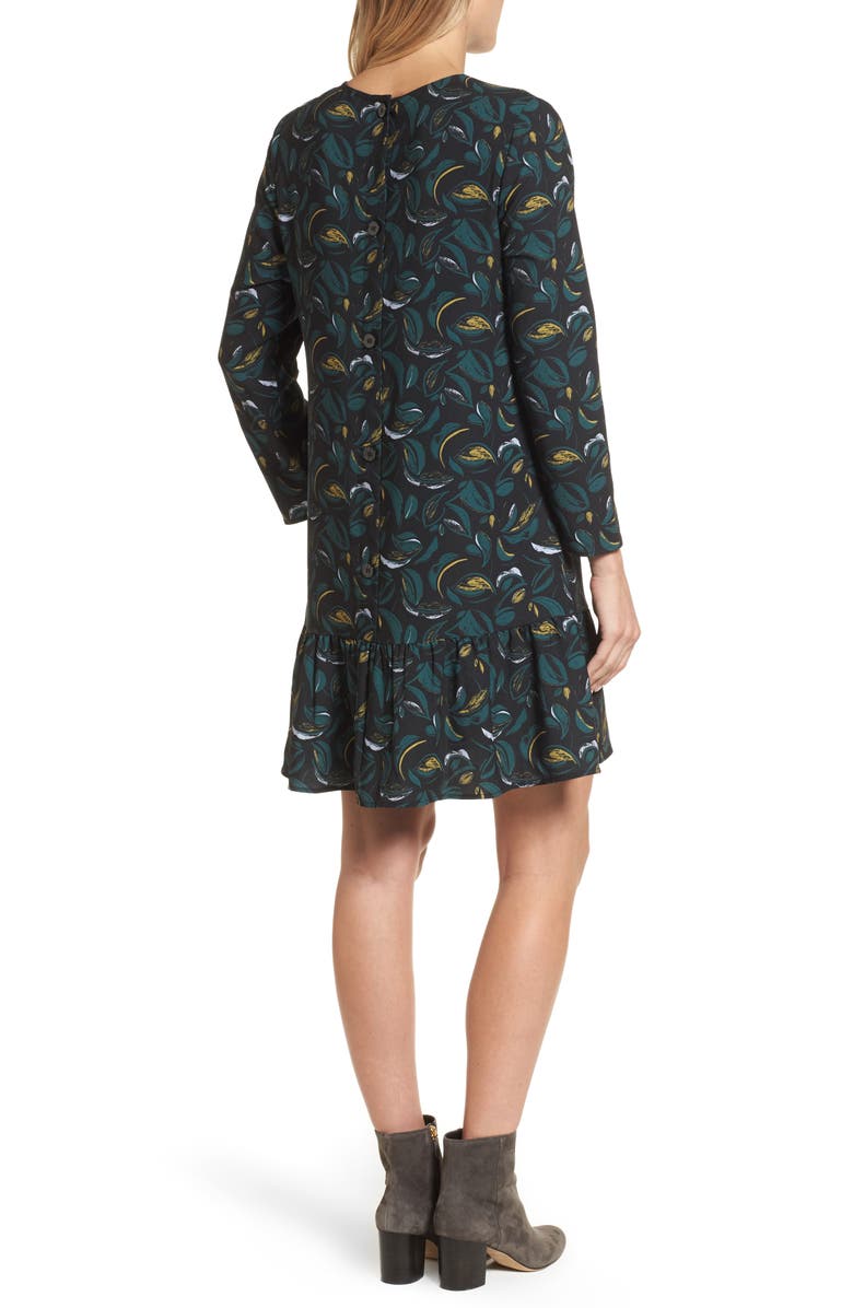 Halogen<sup>®</sup> Button Back Ruffle Hem Dress, Alternate, color,