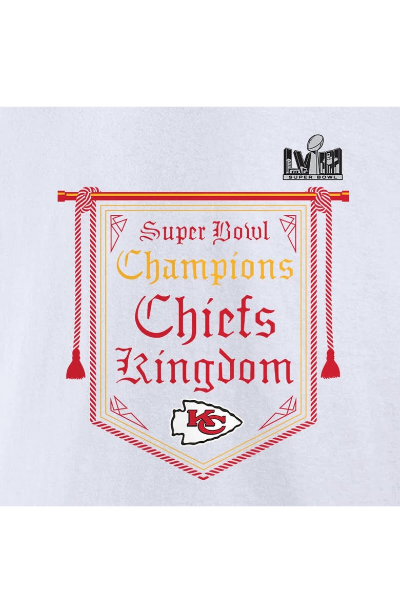 FANATICS Women's Fanatics Branded  White Kansas City Chiefs Super Bowl LVIII Champions On Top V-Neck T-Shirt, Alternate, color, 